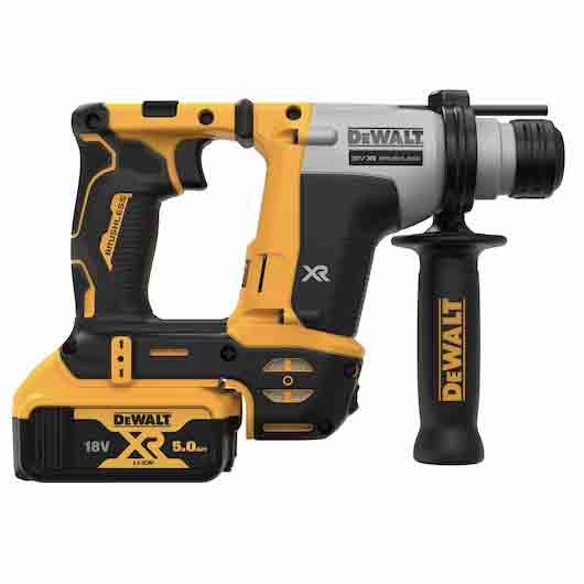SDS PLUS 16mm 18V XR BRUSHLESS motor 2 x 5Ah hammer drill in TSTACK CASE and ACCESSORIES - DeWALT - DCH172P2T-QW SDS PLUS 16mm 18V XR BRUSHLESS motor 2 x 5Ah hammer drill in TSTACK CASE and ACCESSORIES - DeWALT - DCH172P2T-QW